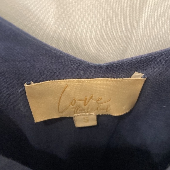 Love the Label Dress beaded blue maxi dress sz small - Picture 4 of 6